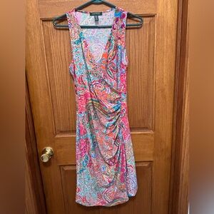 Lauren Conrad Sleeveless Multicolor Paisley Maxi Dress Sz M